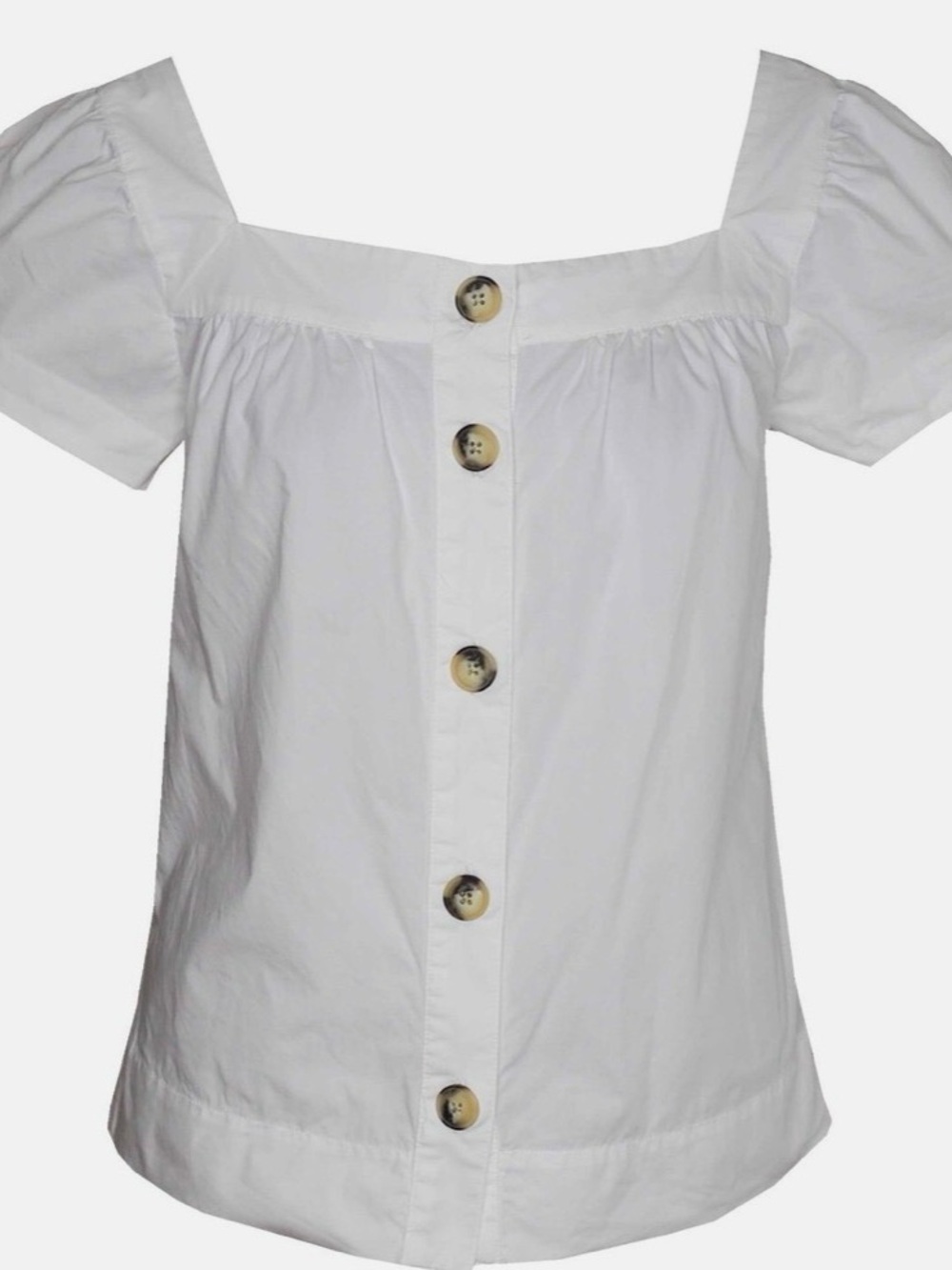 J. Crew Puff Sleeve Top with detailed buttons OBO